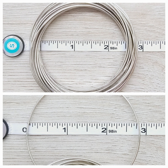 Silpada Sterling Silver 21 Bangle Salute Interlocking Bracelets MEDIUM B0640 - Picture 12 of 14